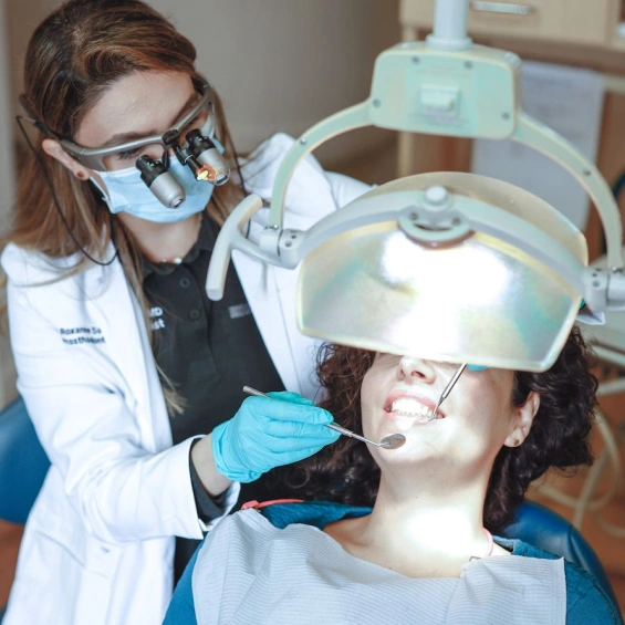 Ozone therapy equipment used during holistic dental treatment